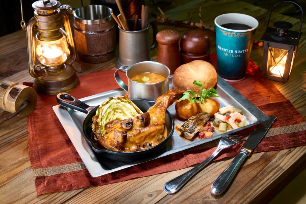 2025 유니버셜 스튜디오 재팬 몬스터헌터 와일즈 모닥불 요리 치킨, 진수성찬버섯, 몬스터 칠리