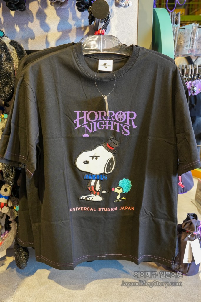 2025 유니버셜 스튜디오 재팬 스누피 할로윈 굿즈  티셔츠