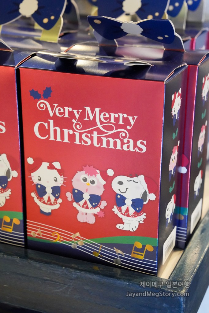 2025 유니버셜 스튜디오 재팬 크리스마스 굿즈 스누피, 키티, 모피 프린팅 쿠키