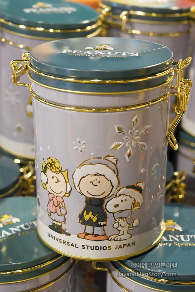 2025 유니버셜 스튜디오 재팬 크리스마스 굿즈 스누피 초코칩 쿠키 케이스