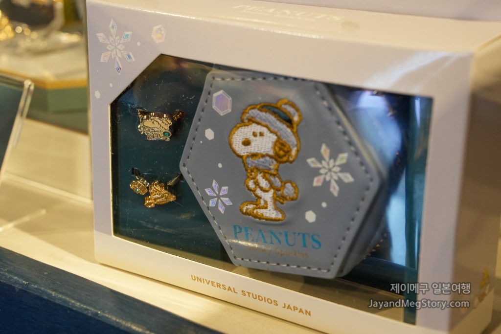 2025 유니버셜 스튜디오 재팬 크리스마스 굿즈 스누피 케이스 포함 링세트