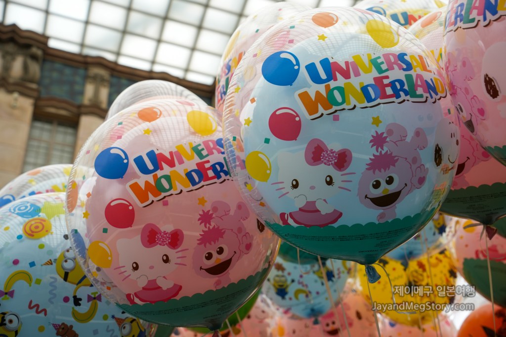 유니버셜 스튜디오 재팬 유니버셜 원더랜드 풍선 스누피 모피 헬로키티 쥬라기 공원 공룡 2
