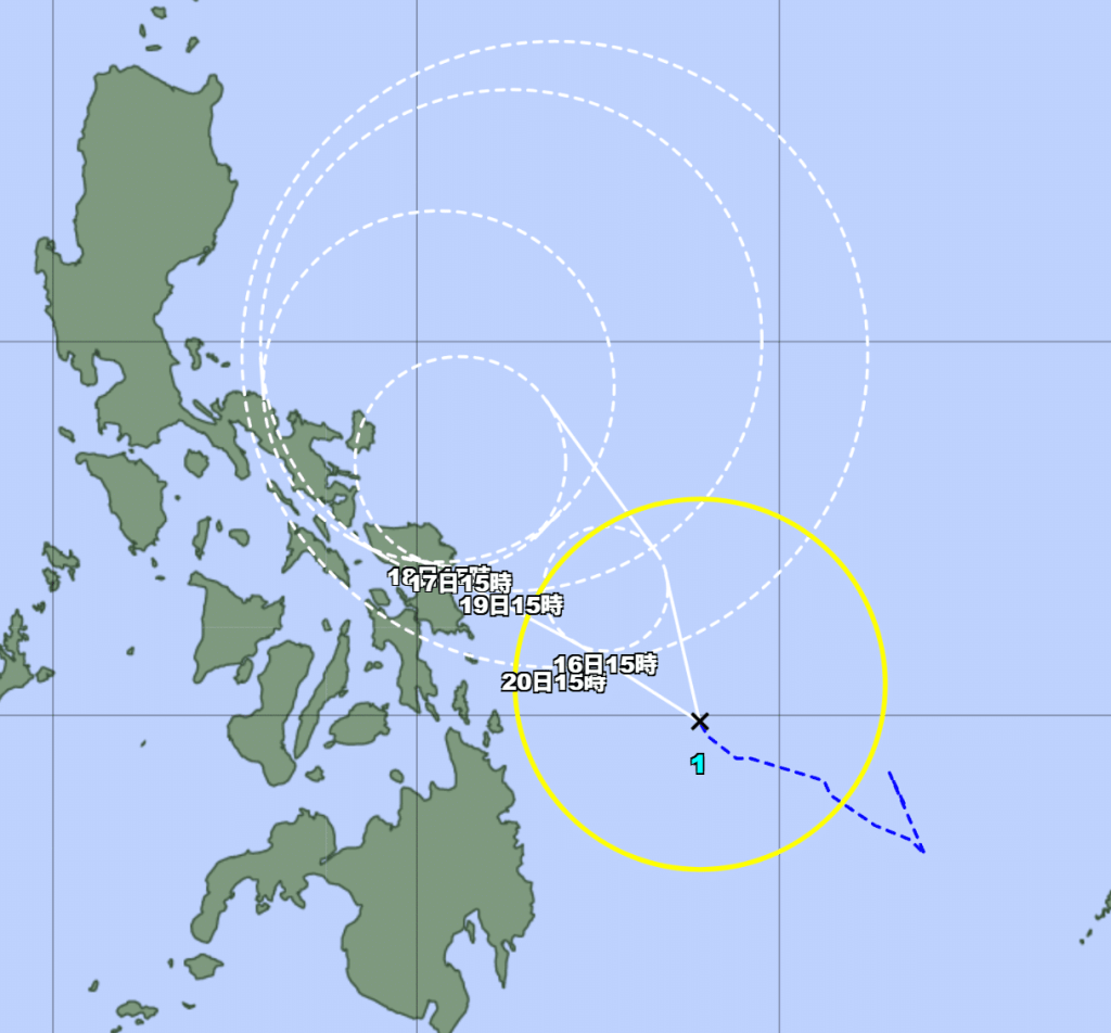 2026 태풍 1호 노카엔 예상 경로 일본 기상청