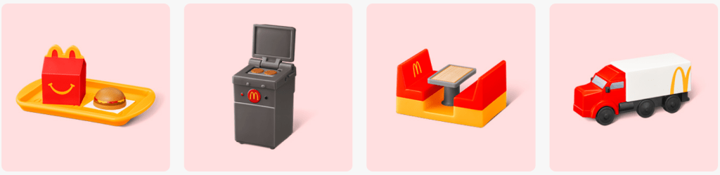 26년 3월 일본 맥도날드 해피밀 미니어처 맥도날드 1탄 기간 1