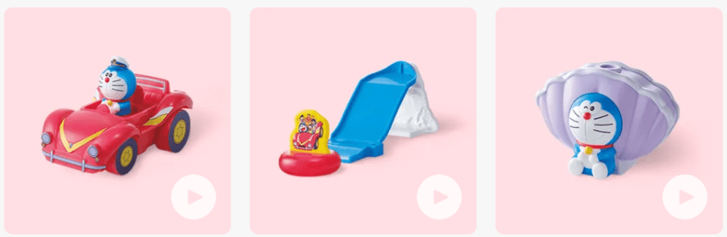 일본 맥도날드 26년 3월 두번째 도라에몽 1탄 장난감