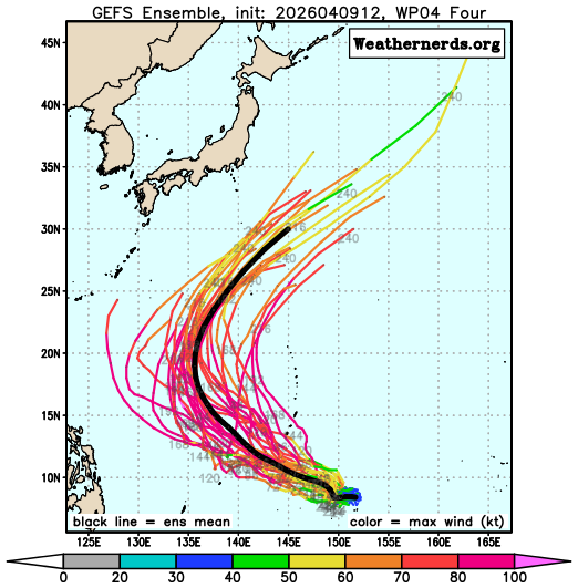 태풍 4호 실라코 weathernerds